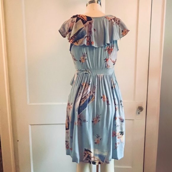 Maeve by Anthropologie Rosalia Ruffle Wrap Dress - XS - Picture 8 of 10